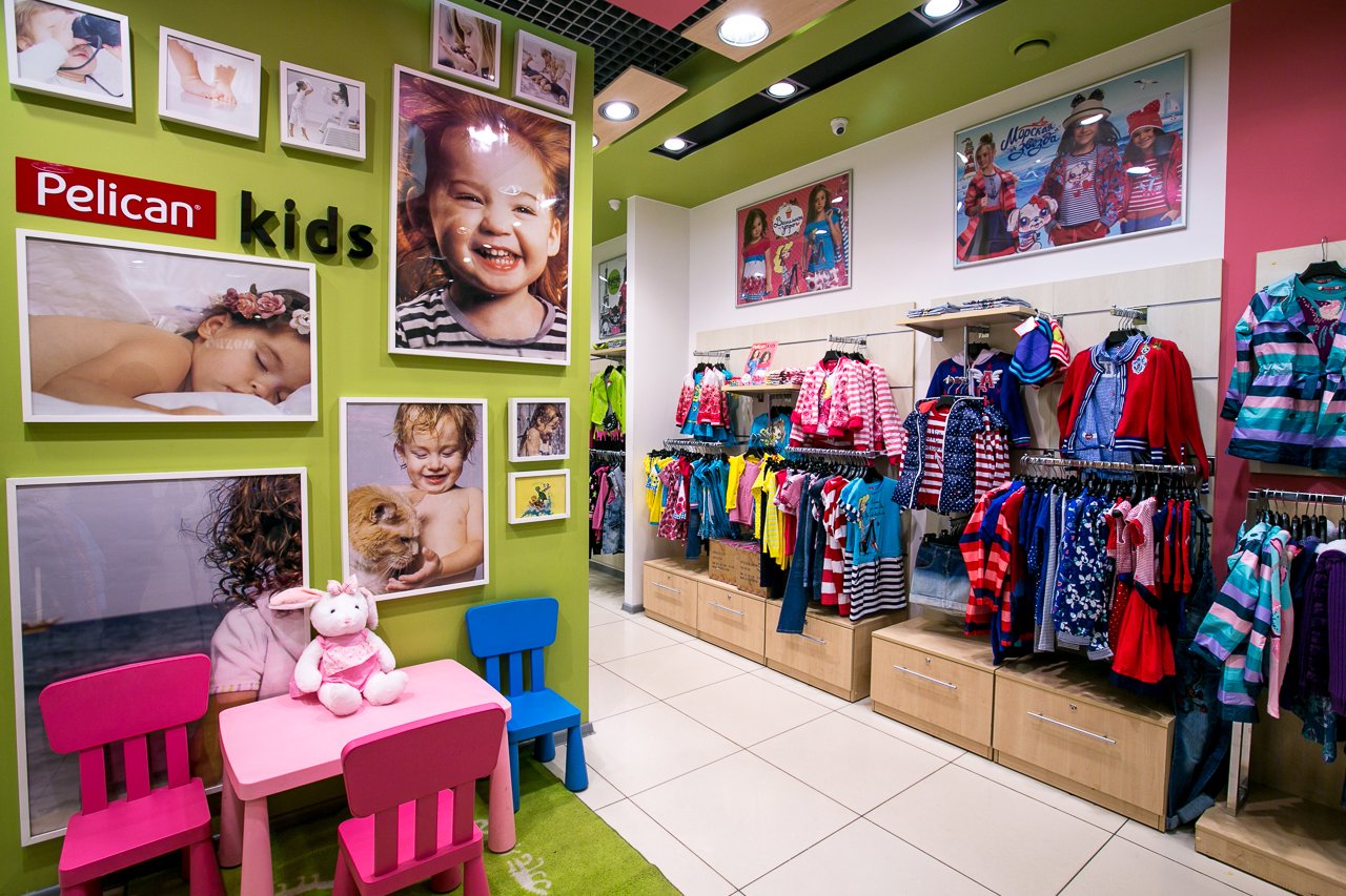 Мебель для магазина детской одежды